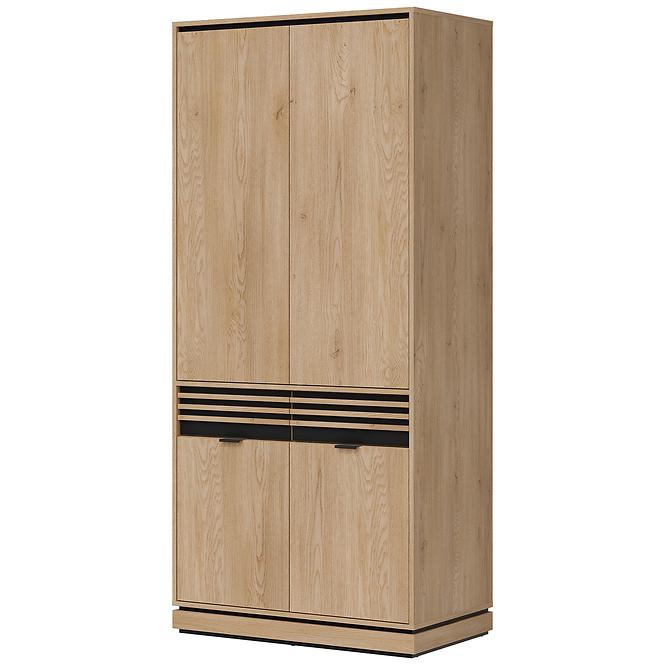 Szekrény 2D Ferro Fe08 Tölgy Crem Torro,4