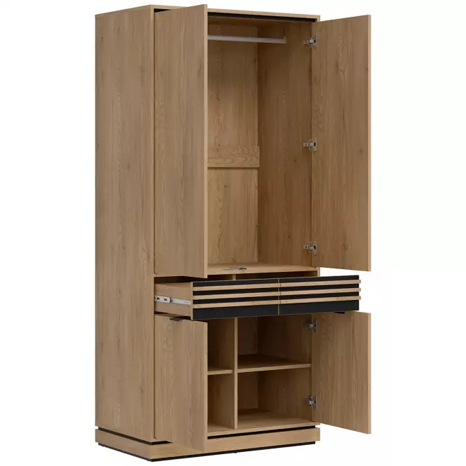 Szekrény 2D Ferro Fe08 Tölgy Crem Torro,5