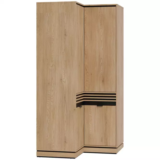 Sarokszekrény Ferro Fe13 Tölgy Crem Torro,4