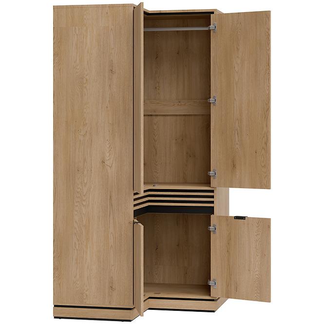 Sarokszekrény Ferro Fe13 Tölgy Crem Torro,6