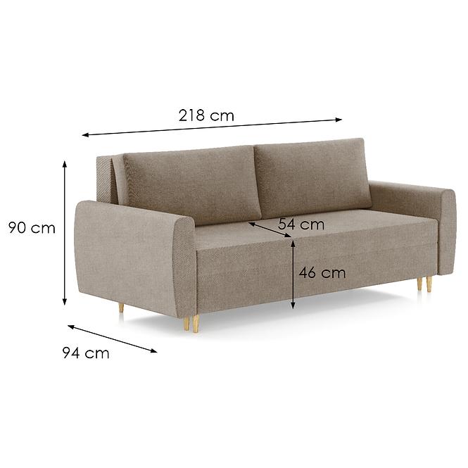 Kanapé Netro Herbi 60 barna,5
