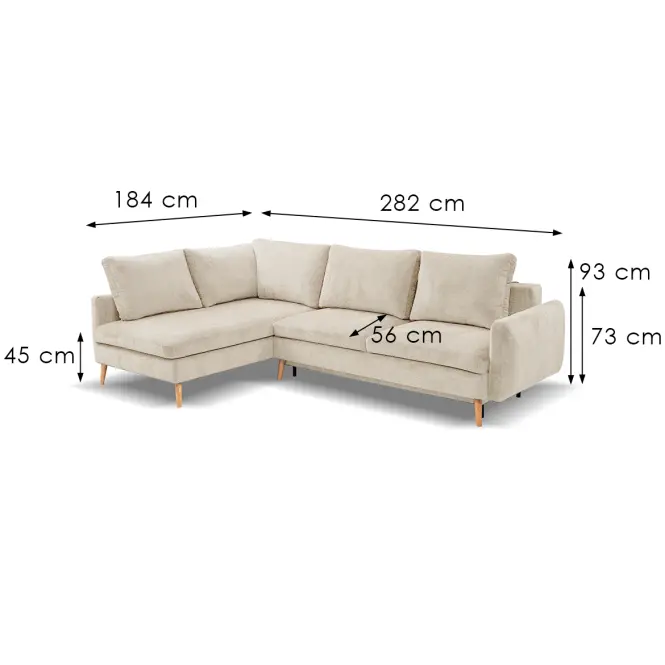 Sarokgarnitúra szett Adige OT-2R L Tresor 22