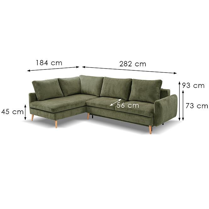 Sarokgarnitúra szett Adige OT-2R L Tresor 75,5