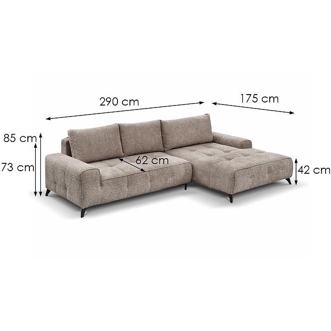 Sarokgarnitúra szett Atena 2R-LC P Astra 6,6
