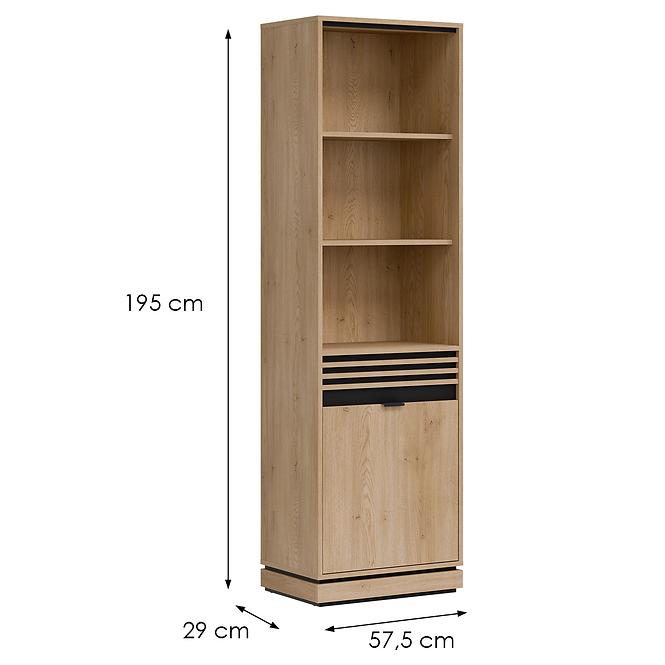 Regál Ferro Fe06 Tölgy Crem Torro L/P,2