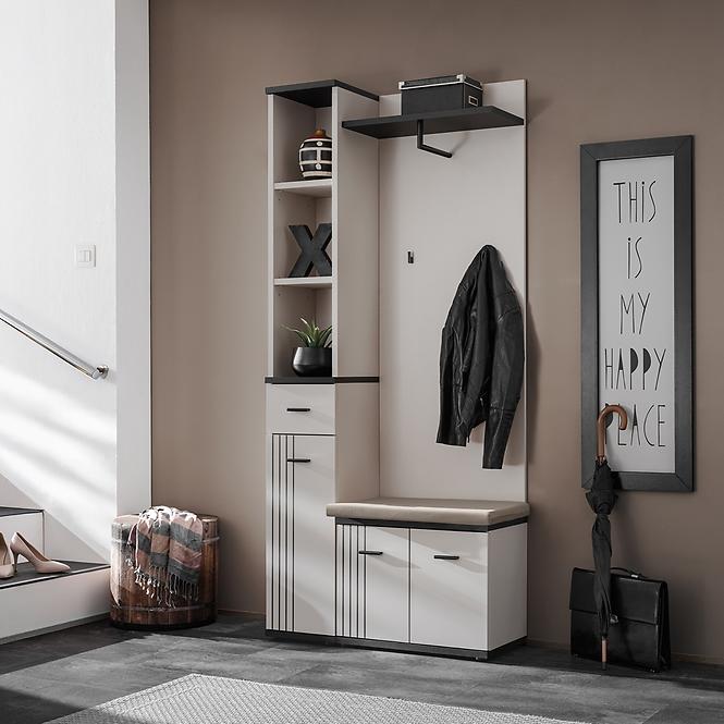 Regál Hugo Cc Hg B+C Kasmír/Fekete