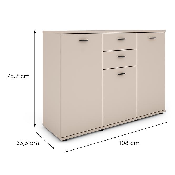 Komód Milis 3d 2s Kasmír,2