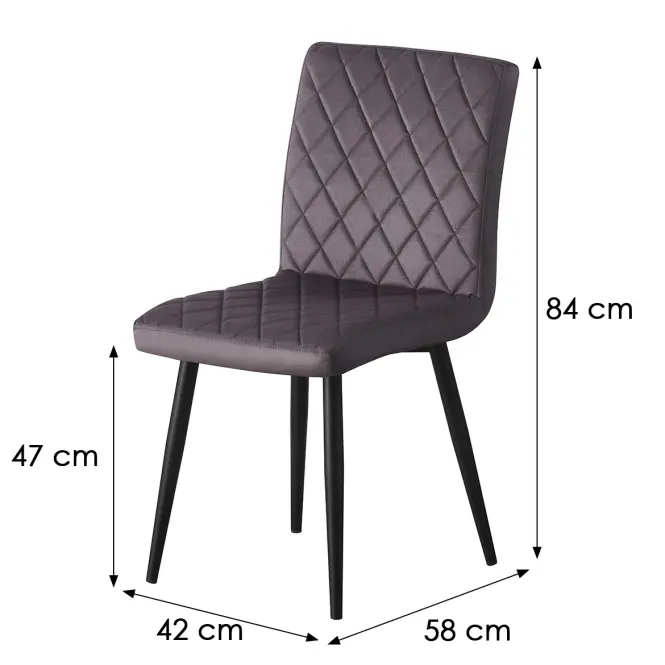 Szék Izabela 10673 szürke,2