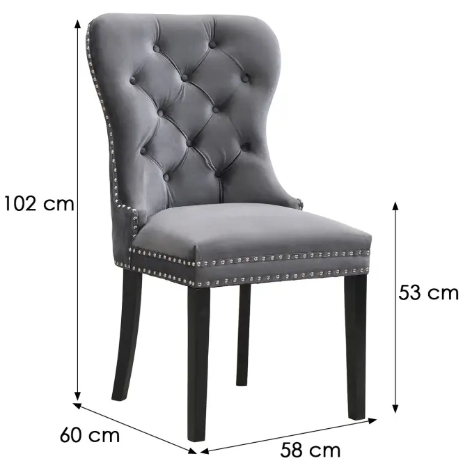 Szék Charlot  9533 szürke,2
