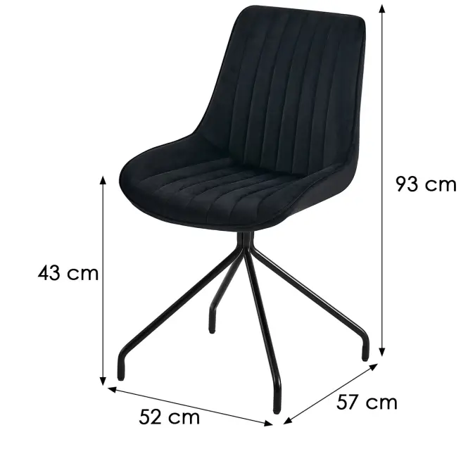 Szék Nussi 9406 fekete