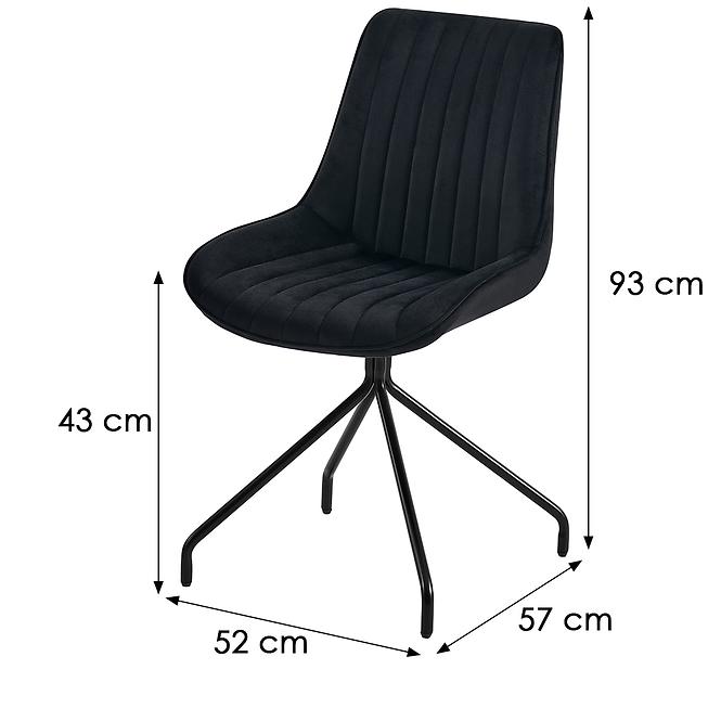 Szék Nussi 9406 fekete
