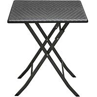 Asztal négyszög alakú összecsukható 62cm fekete