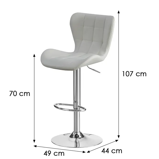 Bárszék Iva 10672 fehér,2