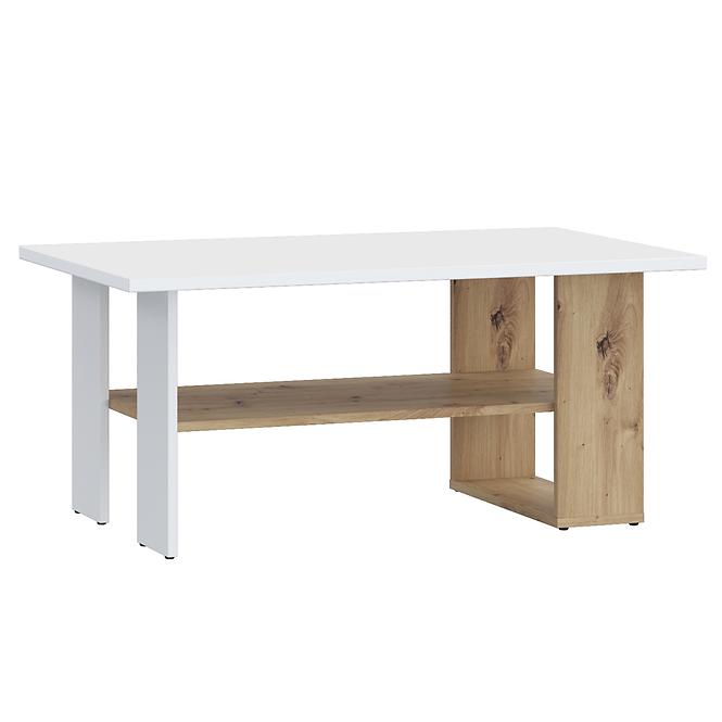 Dohányzóasztal Caldicot CFTT5210-M256 fehér/tölgy artisan