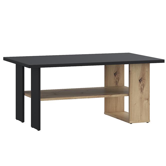Dohányzóasztal Caldicot CFTT5210-M922 fekete/tölgy artisan