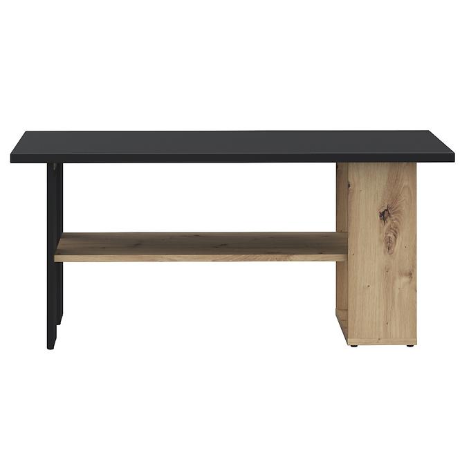 Dohányzóasztal Caldicot CFTT5210-M922 fekete/tölgy artisan