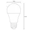 LED izzó A60 10W 75W E27 1055LM 4000K,4
