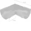 BRYZA PVC Belső szeglet 125 mm grafit,2