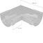 BRYZA PVC Belső szeglet 125 mm grafit,2