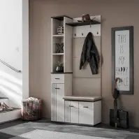 Előszobafal Hugo V Cc Hg5+P2 Párna Kasmír/Fekete