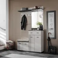 Előszobafal Hugo VI Cc Hg6+P2 Párna Kasmír/Fekete