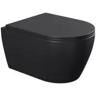 Függő WC csésze Totentanz black örvény