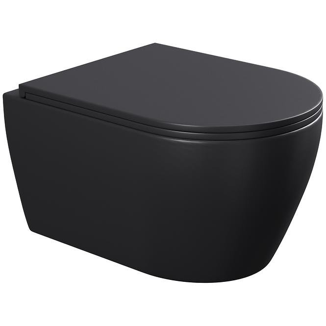 Függő WC csésze Totentanz black örvény