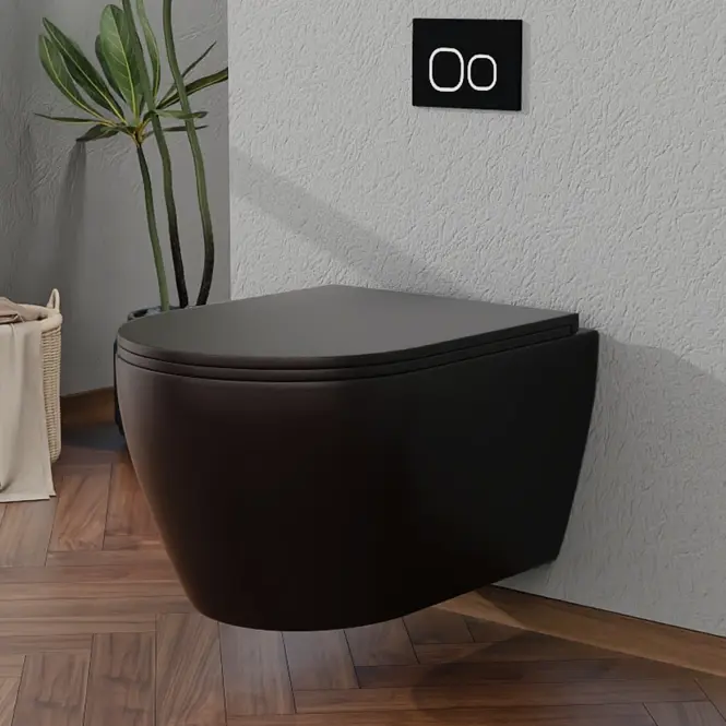 Függő WC csésze Totentanz black örvény,2
