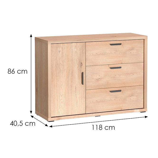 Komód Grande G1 120 Tölgy Cremona