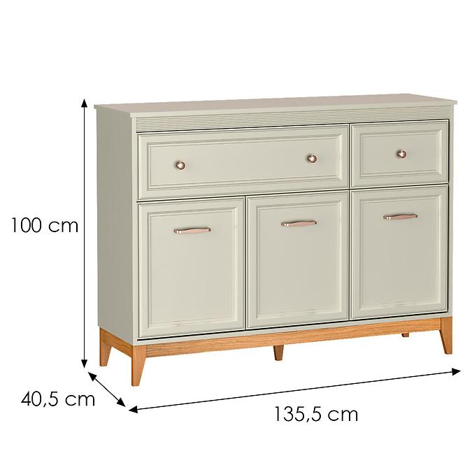 Komód Windsor 1w 135 Kashmir/Tölgy Természetes
