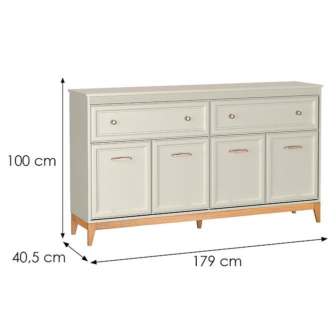 Komód Windsor 2w 180 Kashmir/Tölgy Természetes