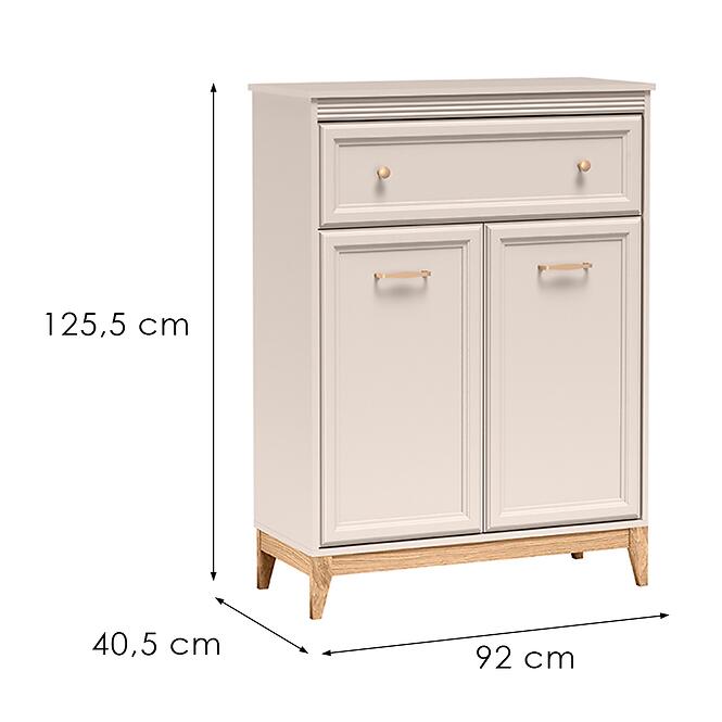 Komód Windsor 4w 90 Kashmir/Tölgy Természetes