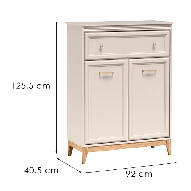 Komód Windsor 4w 90 Kashmir/Tölgy Természetes,2