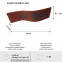 Rugalmas homlokzati deszka Brick Red,3