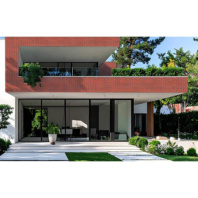 Rugalmas homlokzati deszka Brick Red,4