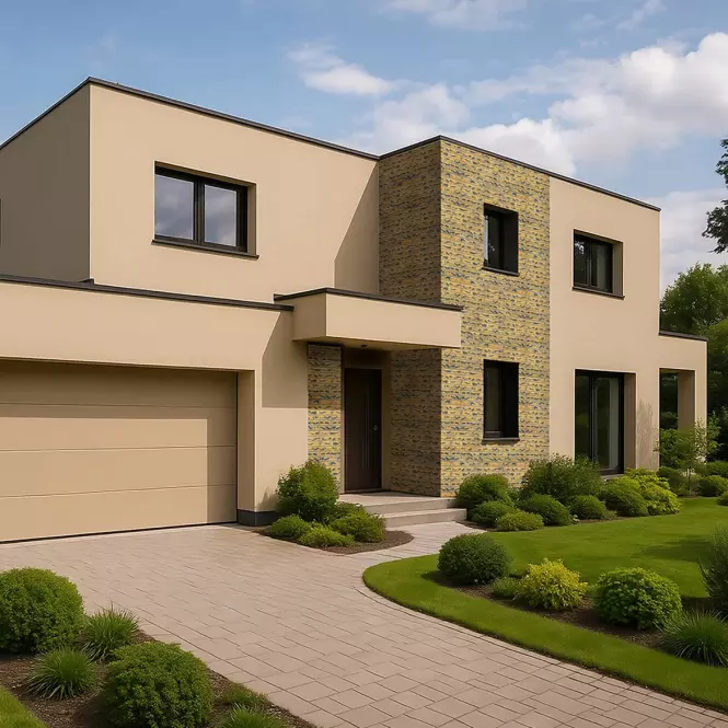 Rugalmas homlokzati deszka Brick Sand