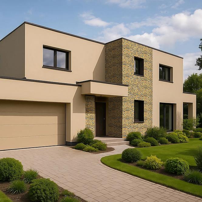 Rugalmas homlokzati deszka Brick Sand