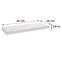 Függő polc FS 60/24 fehér 65080 595x235,2