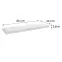 Függő polc FS 80/24 fehér 65110 795x235,2