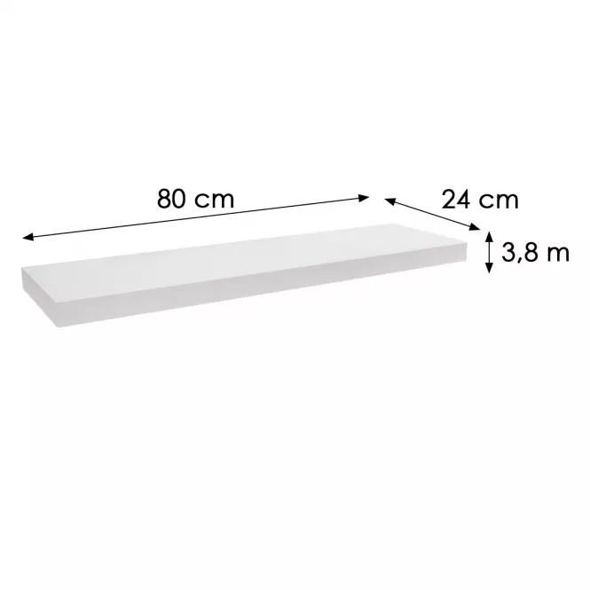 Függő polc FS 118/24 fehér 65140 1180x235