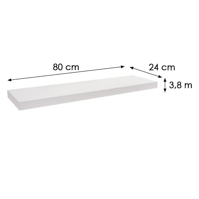 Függő polc FS 118/24 fehér 65140 1180x235