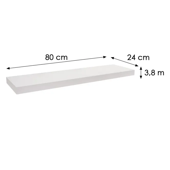 Függő polc FS 118/24 fehér 65140 1180x235,2