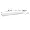 Függő polc FS 118/24 fehér 65140 1180x235,2