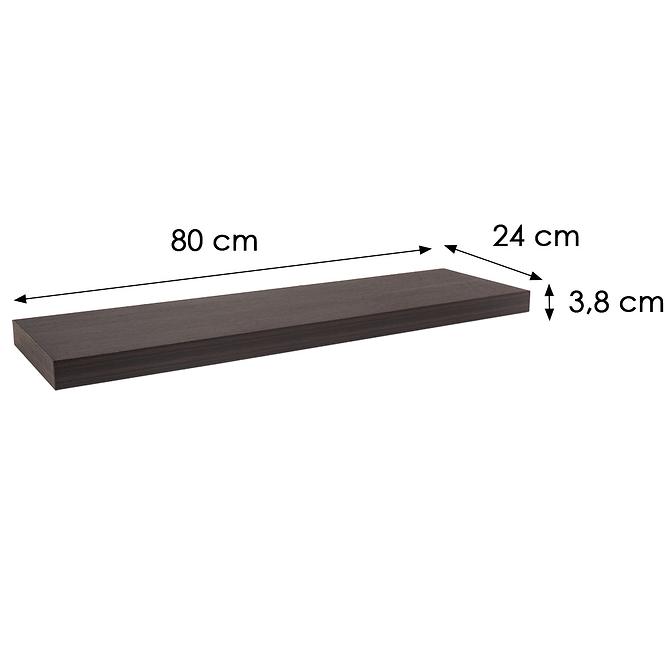 Függő polc FS 80/24 wenge 65114 795x235