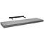 Függő polc FS 80/24 fényes szürke 65125 795x235,3