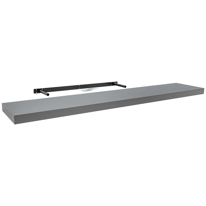 Függő polc FS 118/24 fényes szürke 65155 1180x235