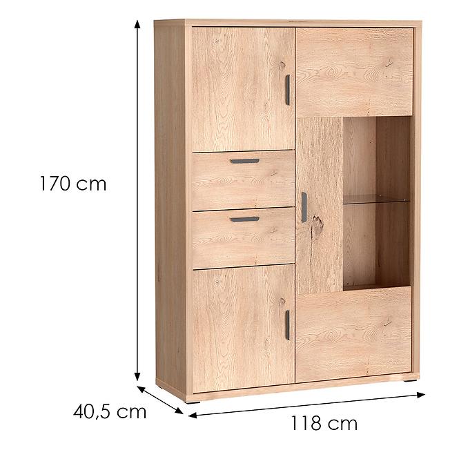 Vitrin Grande G9 Dub Cremona