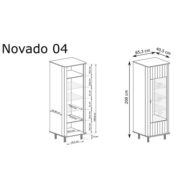 Vitrin Novado 4nv Clay Gray