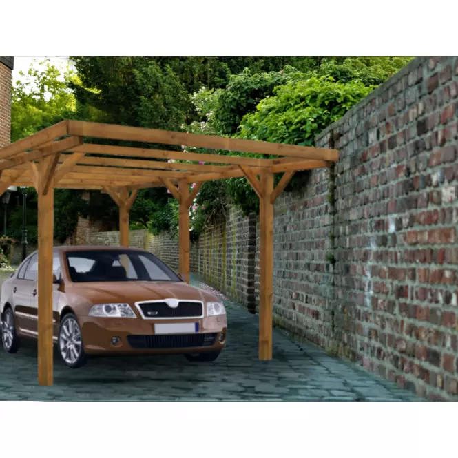Garázs pergola 3x5x2,35 m,3