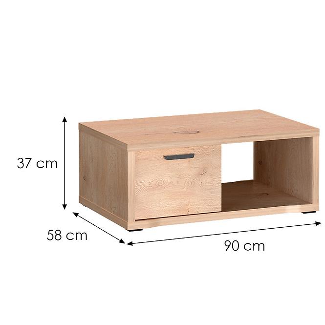 Dohányzóasztal Grande G10 Tölgy Cremona,2